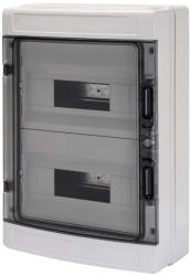 GEWISS GW40104BS lakáselosztó 24 modulos falon kívüli átlátszó ajtóval 80A N/E sorkapocs IP65 (GW40104BS)