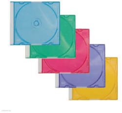 Q-CONNECT CD tok Slim 5mm vékony színes