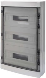  GEWISS GW40108BD lakáselosztó 54 modulos falon kívüli átlátszó ajtóval 80A 2x N/E sorkapocs IP65 (GW40108BD)