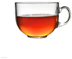 VOLUMART Bögre Tea Time Big, üveg, 580 ml, 2 db-os