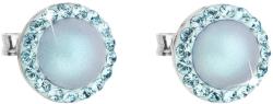 Swarovski elements argint cercei sâmburi cu cristale Swarovski elements şi albastru deschis perla 31214.3