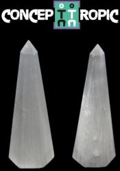 Obelisc Selenit Alb - 87-92 x 28-28 mm - (XXL) - 1 Buc