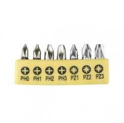 Strend Pro Set 7 biti Strend Pro YF40517, S2, PH 0-1-2-3, PZ 1-2-3 Set capete bit, chei tubulare