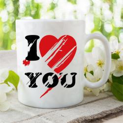 Gravolo Cana personalizata cu imaginea ta I Love You (C221)