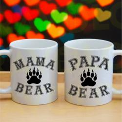 Gravolo Set 2 cani albe Mama Bear, Papa Bear (C258)