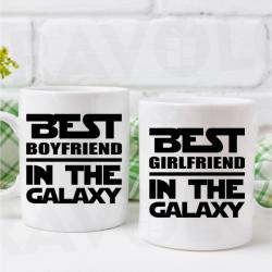 Gravolo Set 2 cani Best Boyfriend, Best Girlfriend in the Galaxy (C256)