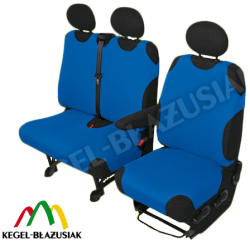 Kegel Polonia Huse scaune auto tip maieu pentru microbuz/VAN 2+1 locuri culoare Albastru Kft Auto (5-1067-253-3040)