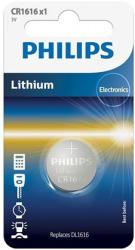 Philips Baterie lithium CR1616 blister 1 buc Philips (PH-CR1616/00B) - electrostate Baterii de unica folosinta
