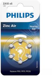 Philips Baterie auditiva Zinc Air blister 6 buc Philips (PH-ZA10B6A/00) - electrostate Baterii de unica folosinta