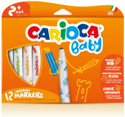 CARIOCA Carioca: Színes bébi filctoll 12db-os szett kimosható (42814)