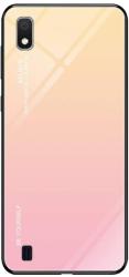 Husa Samsung Galaxy A10 - Gradient Glass, Roz cu Crem
