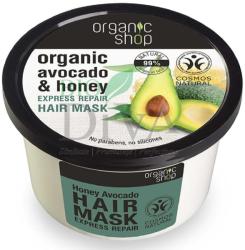 Organic Shop Mască de păr bio reparatoare cu miere și avocado Organic Shop 250-ml