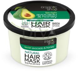 Organic Shop Mască de păr bio reparatoare avocado și miere Avocado and Honey Organic Shop 250-ml