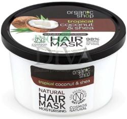 Organic Shop Mască de păr bio hidratantă cu cocos și unt de shea Coconut and Shea Organic Shop 250-ml