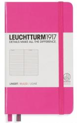 LEUCHTTURM1917 Caiet cu elastic A6, 94 file, dictando, Leuchtturm1917 roz LT348105