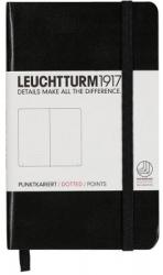 LEUCHTTURM1917 Caiet cu elastic A6, 94 file, punctat, Leuchtturm1917 negru LT333915