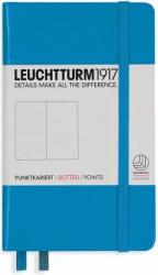 LEUCHTTURM1917 Caiet cu elastic A6, 94 file, punctat, Leuchtturm1917 albastru azur LT346691