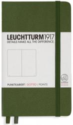 LEUCHTTURM1917 Caiet cu elastic A6, 94 file, punctat, Leuchtturm1917 verde army LT348099