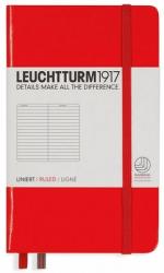 LEUCHTTURM1917 Caiet cu elastic A6, 94 file, dictando, Leuchtturm1917 rosu LT308998