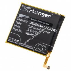 VHBW Helyettesítő akku Motorola Moto G8 Plus típus KD40, 3800mAh Li-Po