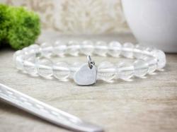 R. M. ékszer Szivecskés hegyikristály ásvány karkötő (13879-RM-19)