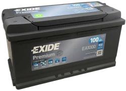 Exide Premium 100Ah 900A right+ (EA1000)