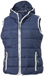 James & Nicholson (Daiber) Női sportos mellény JN1075 - Sötétkék / fehér | 2XL (1-JN1075-1714082)