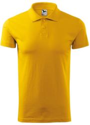 MALFINI Férfi puha galléros póló Single J. - Sárga | S (2020413)