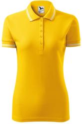 MALFINI Női galléros póló Urban - Sárga | XS (2200412)