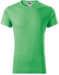 MALFINI Férfi póló Fusion - Zöld melírozott | M (163M614)
