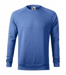MALFINI Férfi pulóver Merger - Kék melírozott | XXXL (415M518)