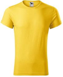 MALFINI Férfi póló Fusion - Sárga melírozott | S (163M413)
