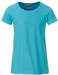 James & Nicholson (Daiber) Klasszikus lány biopamut póló 8007G - Pacific | 2XL (1-8007G-1754946)