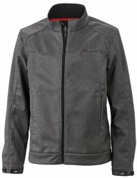 James & Nicholson (Daiber) Férfi softshell kabát JN1088 - Sötét melírozott | S (1-JN1088-1724865)