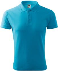 MALFINI Férfi galléros póló Pique Polo - Türkiz | L (2034415)