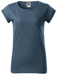 MALFINI Női póló Fusion - Sötét denim melírozott | S (164M213)