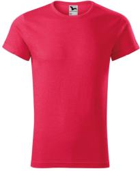 MALFINI Férfi póló Fusion - Piros melírozott | 2XL (163M717)