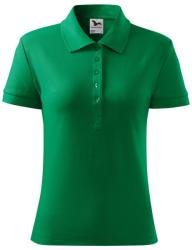 MALFINI Női galléros póló Cotton - Középzöld | S (2131613)