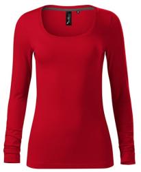 MALFINI Női hosszú ujjú póló Brave - Élénk piros | L (1567115)