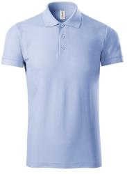MALFINI Pique férfi galléros póló Joy - Égszínkék | 2XL (P211517)