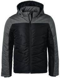 James & Nicholson (Daiber) Férfi steppelt téli dzseki JN1134 - Fekete / antracit melírozott | XL (1-JN1134-1757362)