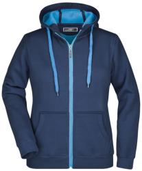 James & Nicholson (Daiber) Női kétszínű felső JN354 - Sötétkék / aqua | XL (1-JN354-144634)