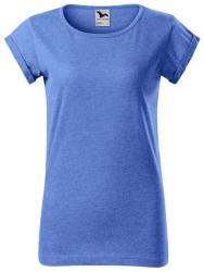 MALFINI Női póló Fusion - Kék melírozott | M (164M514)