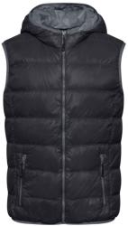 James & Nicholson (Daiber) Könnyű férfi pelyhes mellény JN1062 - Fekete / szürke | S (1-JN1062-1701358)