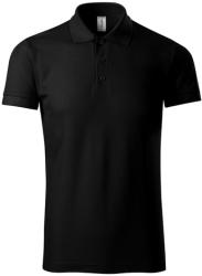 MALFINI Pique férfi galléros póló Joy - Fekete | M (P210114)