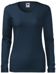 MALFINI Női hosszú újjő póló Slim - Tengerészkék | XS (1390212)