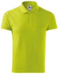 MALFINI Férfi galléros póló Cotton - Lime | 3XL (2126218)