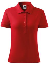 MALFINI Női galléros póló Cotton - Piros | M (2130714)