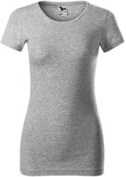 MALFINI Női póló Glance - Sötétszürke melírozott | 2XL (1411217)