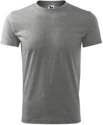 MALFINI Classic New Férfi póló - Sötétszürke melírozott | 3XL (1321218)